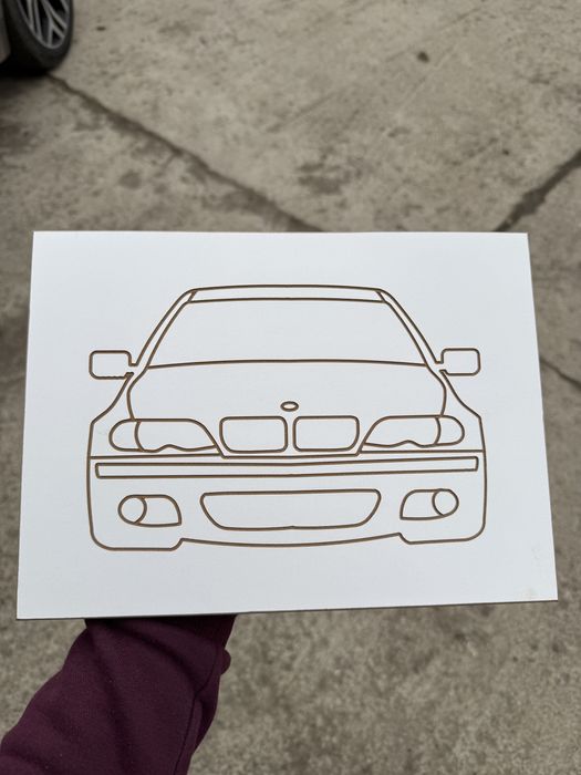 Tablou personalizat gravat cu tematica auto