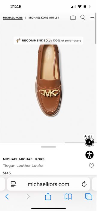 Лоферы michael kors