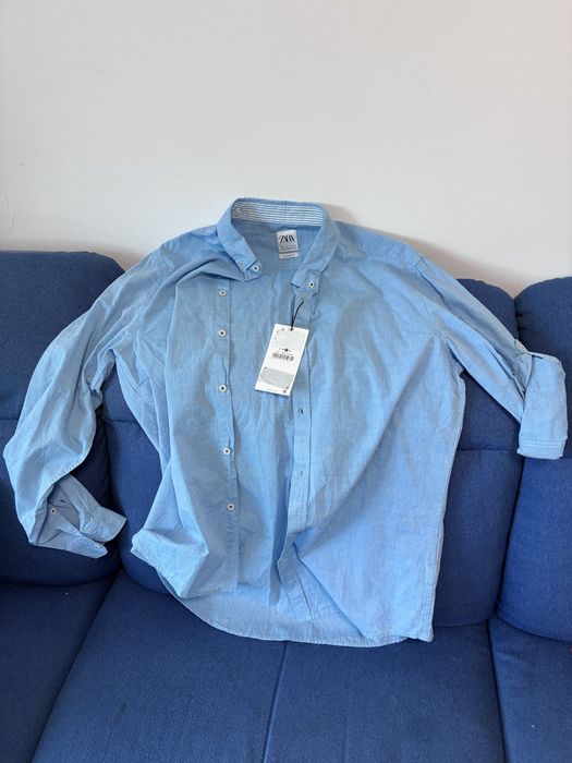 Синя риза Zara. L. Cotton