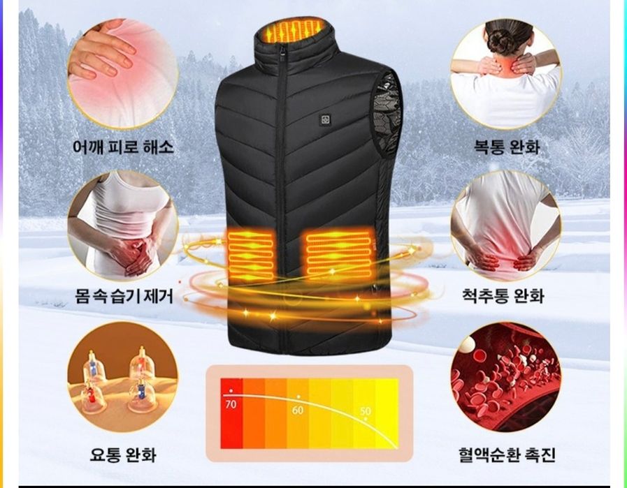 Универсальная жилетка с подогревом из Южной Кореи! +POWER BANK 10000ma