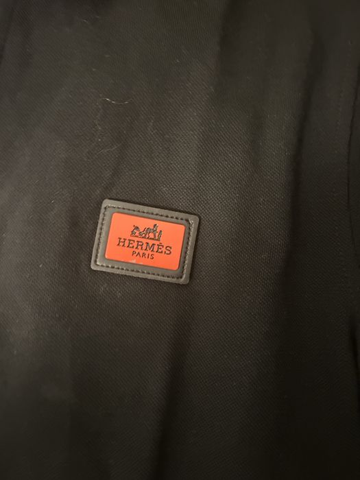 Tricou Hermes negru cu guler