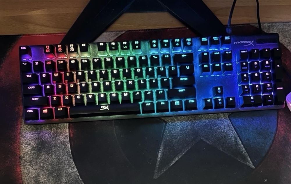 Механична клавиатура HyperX - Alloy Origins, HyperX Aqua, RGB, черна