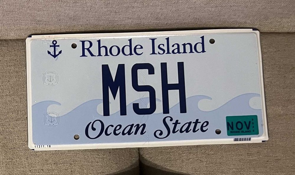 Set 2 numere originale SUA Rhode Island MSH Ocean State
