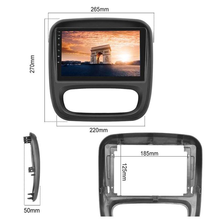 RENAULT TRAFIC 2014/2021 OPEL VIVARO 2014/2018 9"АндроидНавигация,9602