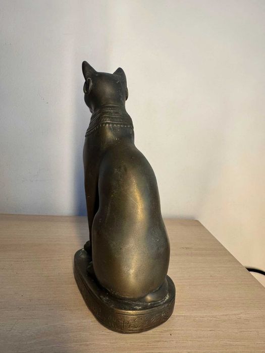 Statuetă Bastet pisică egipteană – decor Egipt antic, aprox. 20 cm