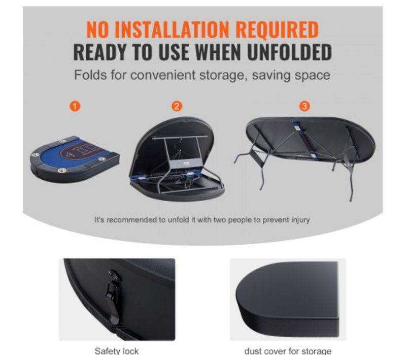 Masa de poker Vevor pentru 8 jucători + 8 scaune afaceri - Negociabil