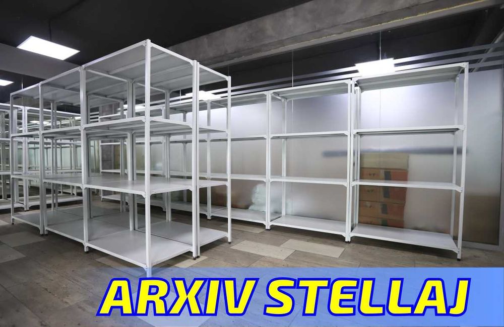 Polkaly stellaj, arxiv tokchasi Акция, метал архивный стеллаж