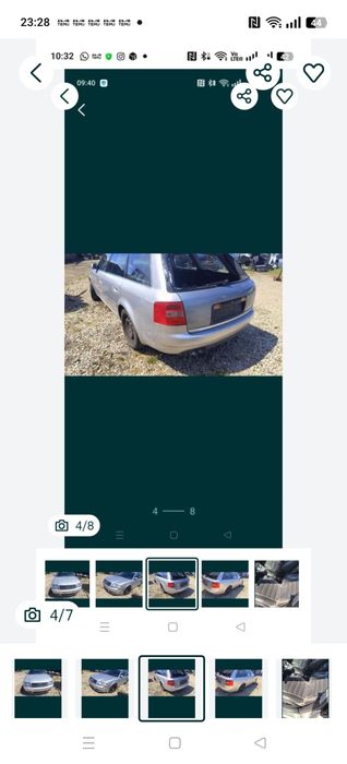 Piese motor cutie faruri xenon volan trager radiatoare punte audi a6c6