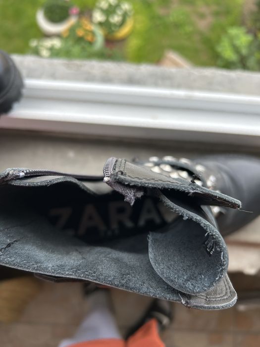 Боти естествена кожа Зара