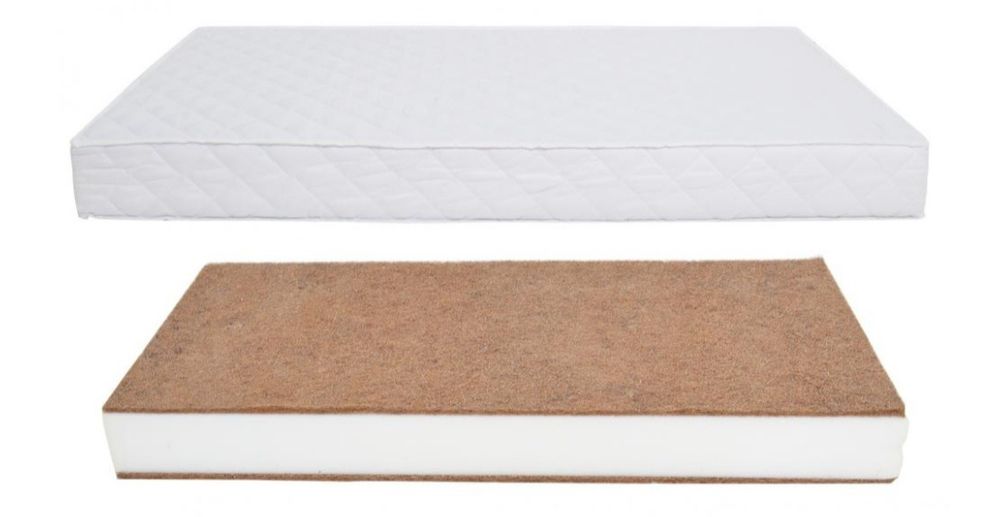 Patut Drewex Lulaya Natur+ saltea cocos și husa 12 cm