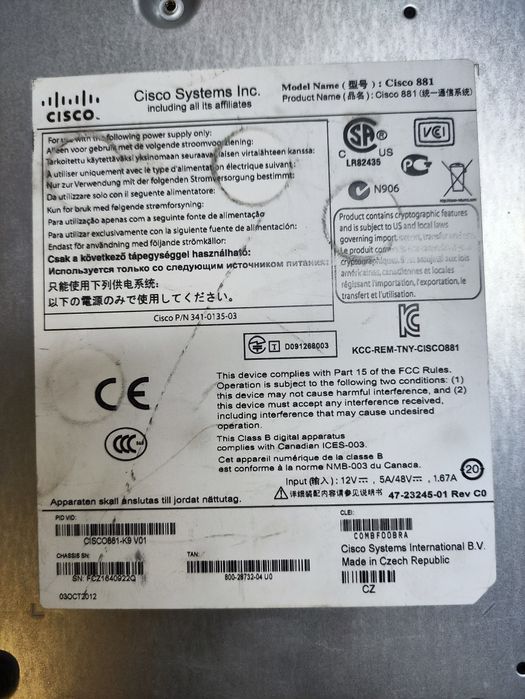 Cisco 2520, 2960. Читайте описание!