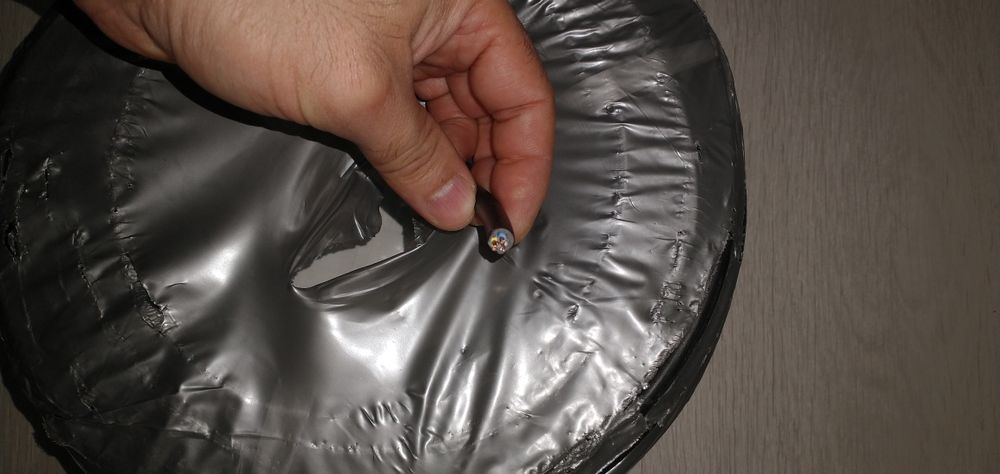 Cablu electric 3×1,5  negru nou 100 m