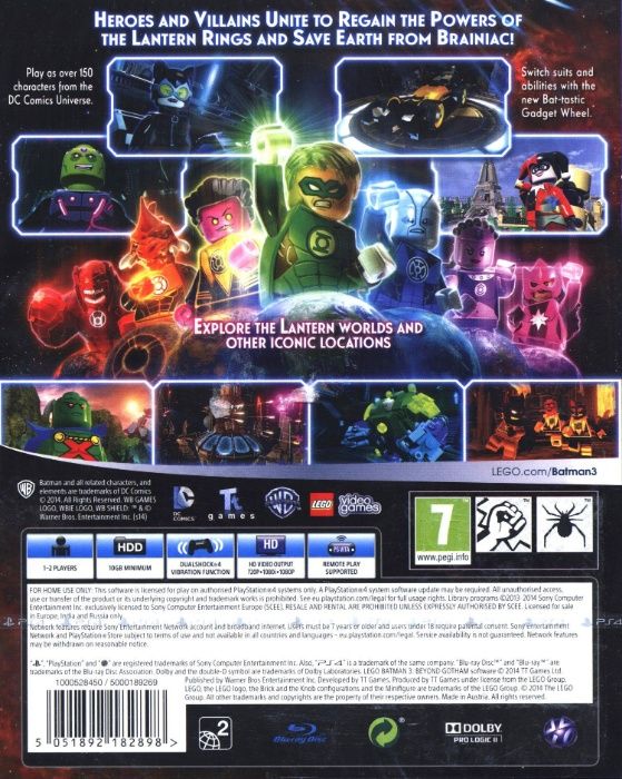 LEGO Batman 3 - Beyond Gotham/ PS4 / Игра / Нова / Playstation4 / TV