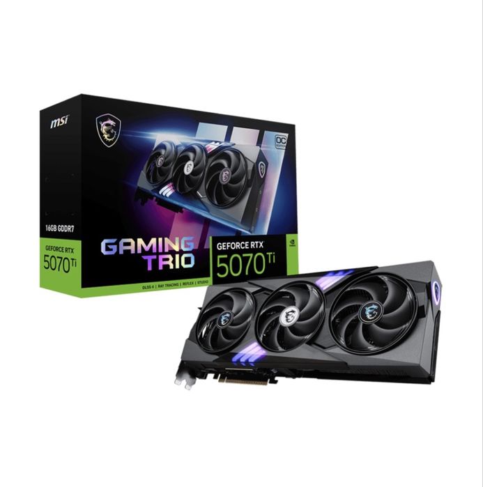 Placa video MSI GeForce RTX 5070 Ti GAMING TRIO OC 16GB GDDR7