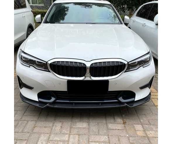 Prelungire Lip Bara Fata Normala BMW Seria 3 G20 G21, Negru Lucios