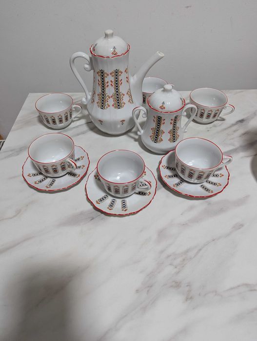 Set cafea fabrica PORȚELANUL Alba Iulia– AUTENTIC ROMÂNESC–complet