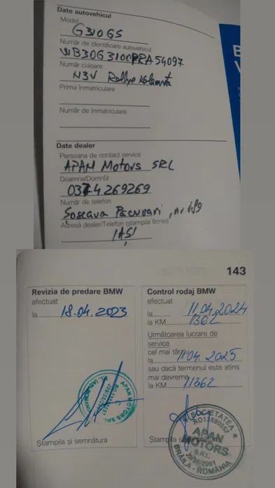 Vând motocicleta BMW G310 GS Rallye 2023