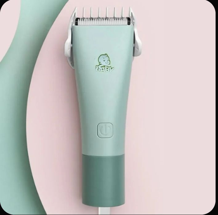 Машинка для стрижки волос детская бесшумная / V 153 голубая