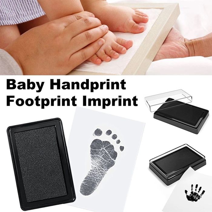 Kit Amprenta cu tus pentru Bebeluș-Hand and Footprint