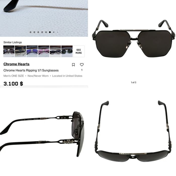 Ochelari Chrome Hearts Black mat Edition