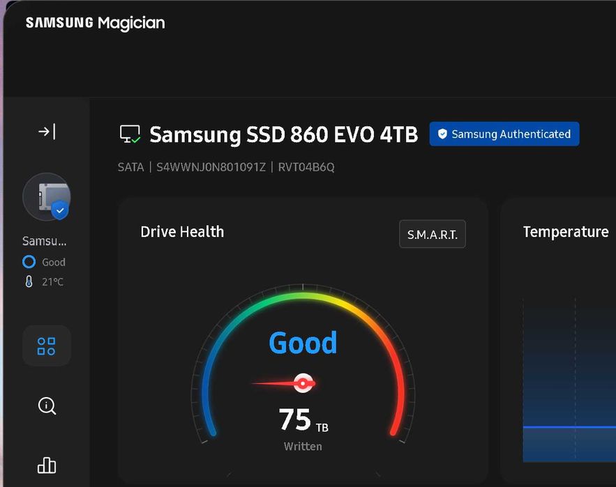 SSD Samsung Evo 860 4tb impecabil