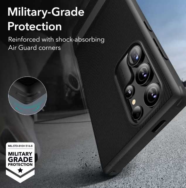 Husa Samsung Galaxy S24 Ultra ESR Kickstand, noua, culoare neagra