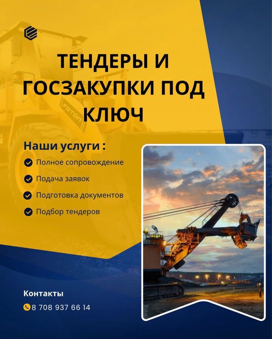 Услуги по участию в тендерах и государственных закупках