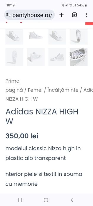 Adidași Adidas Nizza High W