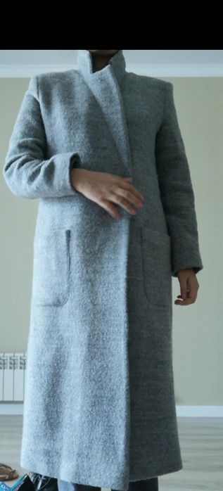 Пальто осеннее серое