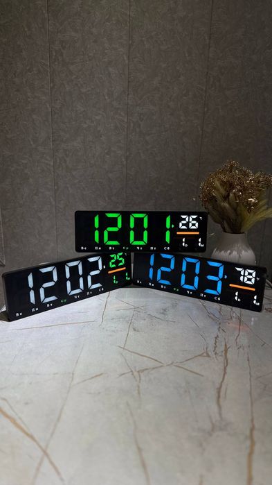 Электронная часы настенная  Bluetooth 39×11