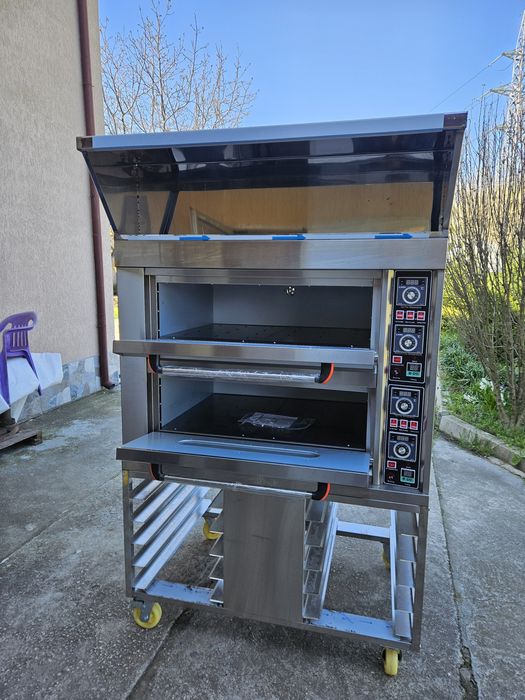 Фурна Печка за Закуски Пици Хляб Трифазна Нова  4бр. Тави 60/40см.