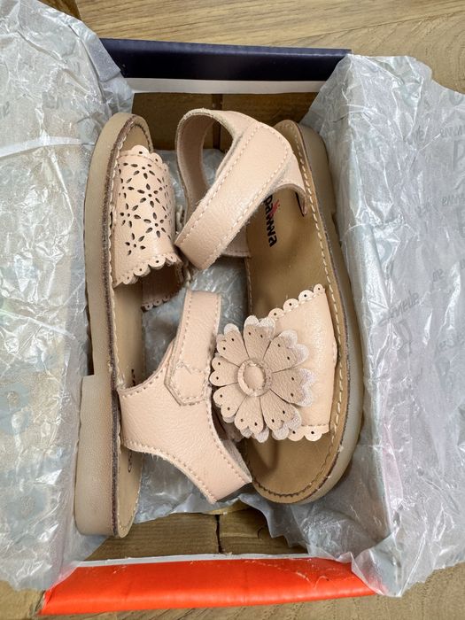 Sandale din piele naturala Nr 24 Roz pudra