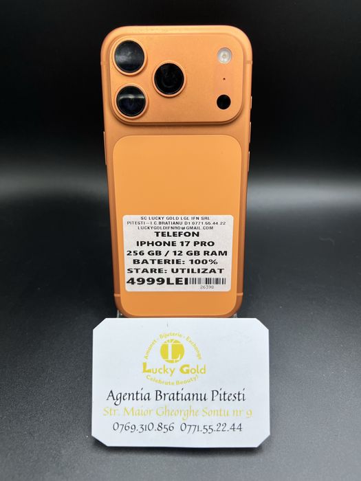 Iphone 17 pro 256 gb 100% baterie cod 26398