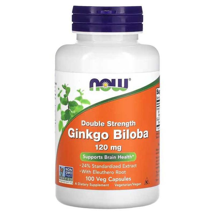 NOW Foods Гинкго билоба Ginkgo Biloba Ginkgo Biloba 60 мг и 120 мг