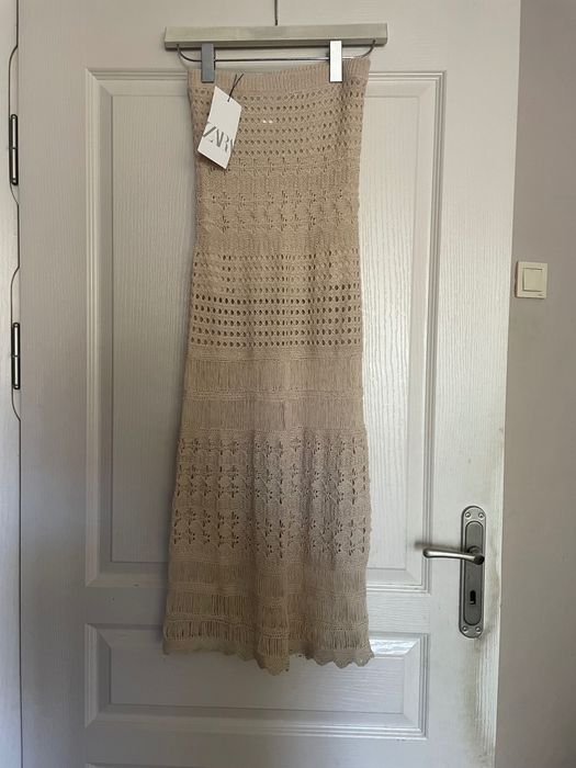 Плетена Пола Zara S Нова с Етикет