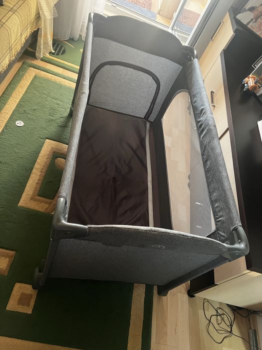 Pătuț pliabil copii , kangaroo, cu saltea bambus