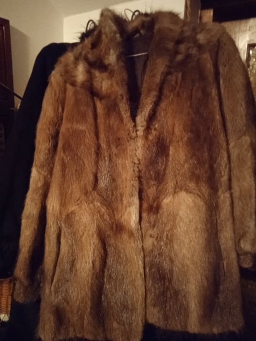 Haine de blană naturală midi