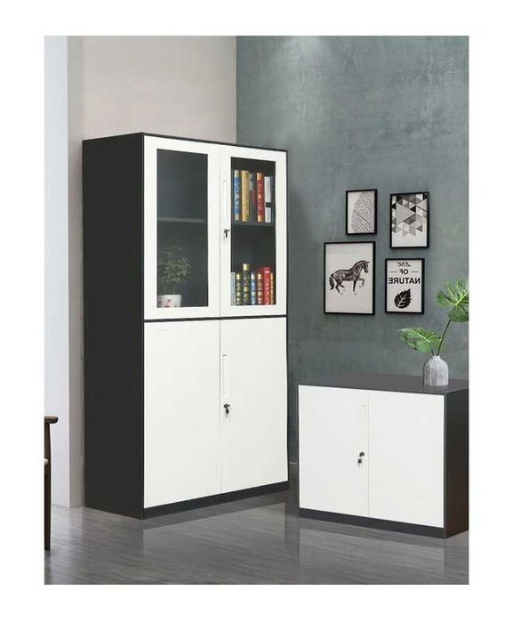 Офис учун металл китоб шкафи 0.8 мм, ҳар бир полка 50 кг гача