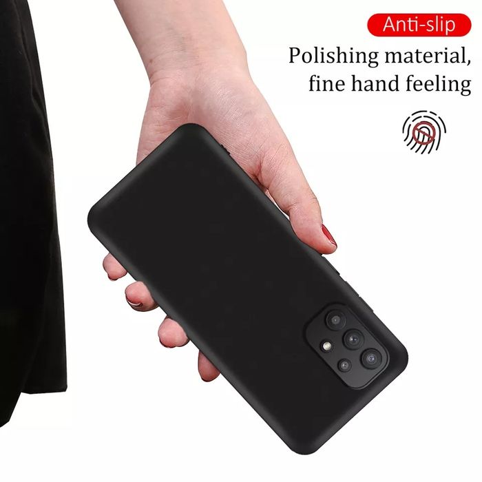 Samsung Galaxy A53 A72 A52 A52s A42 A02s / Тънък черен мат кейс