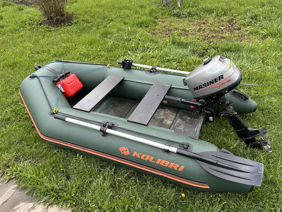 Barca kolibri cu motor 4 cai