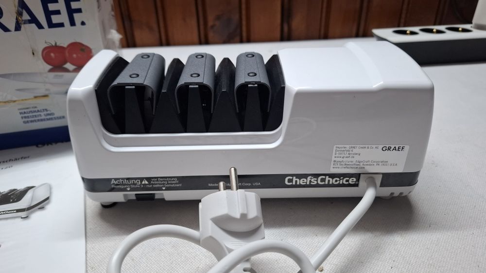 Диамантено електрическо точило за ножове, Graef CC120,75W,бяло