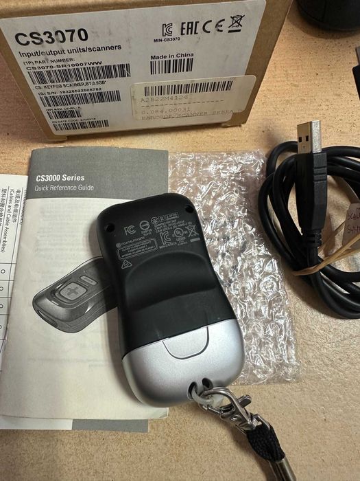 Zebra CS3070 Bluetooth баркод скенер – безжичен, с памет, отличен