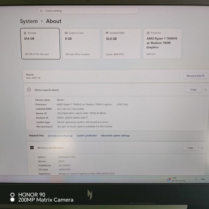 Лаптоп Acer Nitro 17