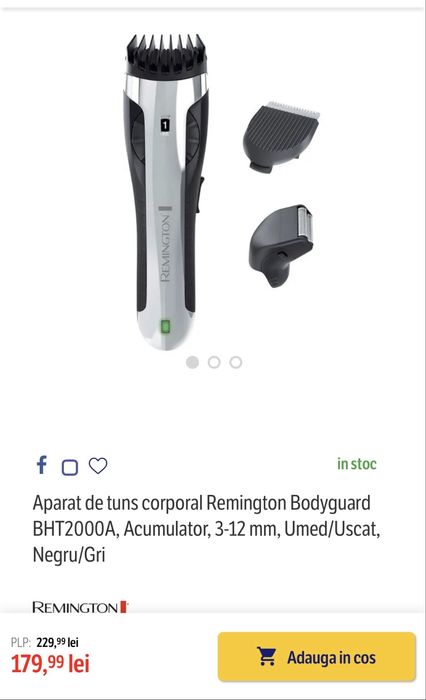 Masina de tuns remington - stare f buna!
