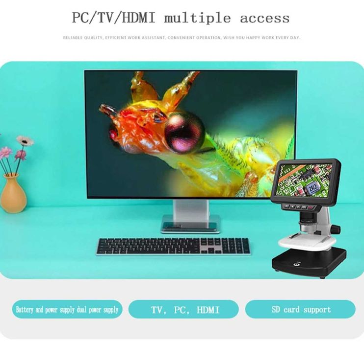 Цифров микроскоп с висока разделителна способност