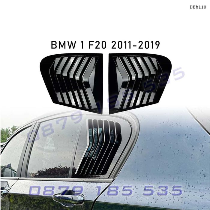 Сенници / Декоративни решетки за задните странични стъкла за BMW 1 F20 2011-2019, черен гланц -DBb110 капаци сенници задни малки прозорци