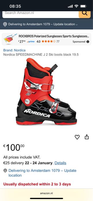 Clapari NOI premium copii Nordica Marime 19-19.5 Copii 4-6ani