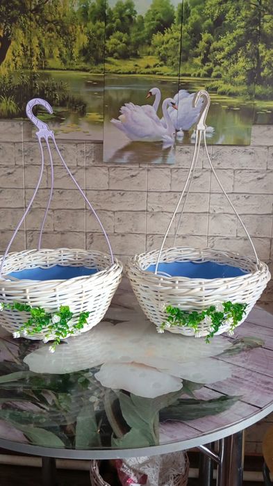 Садовые кашпо из лозы