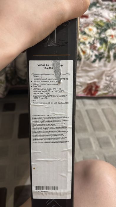 Продам ноут hp victus 16