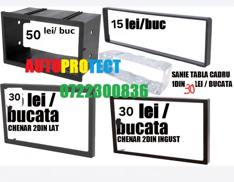 Rama universală 1DIN 2DIN plastic sau metal CD DVD player navigație